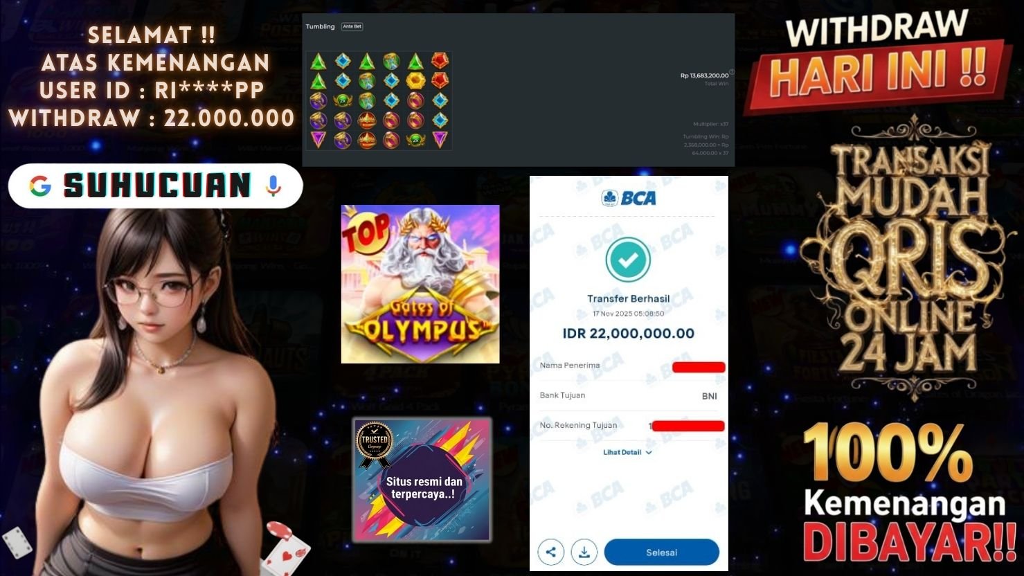 SUHUCUAN JACKPOT SLOT GATES OF OLYMPUS